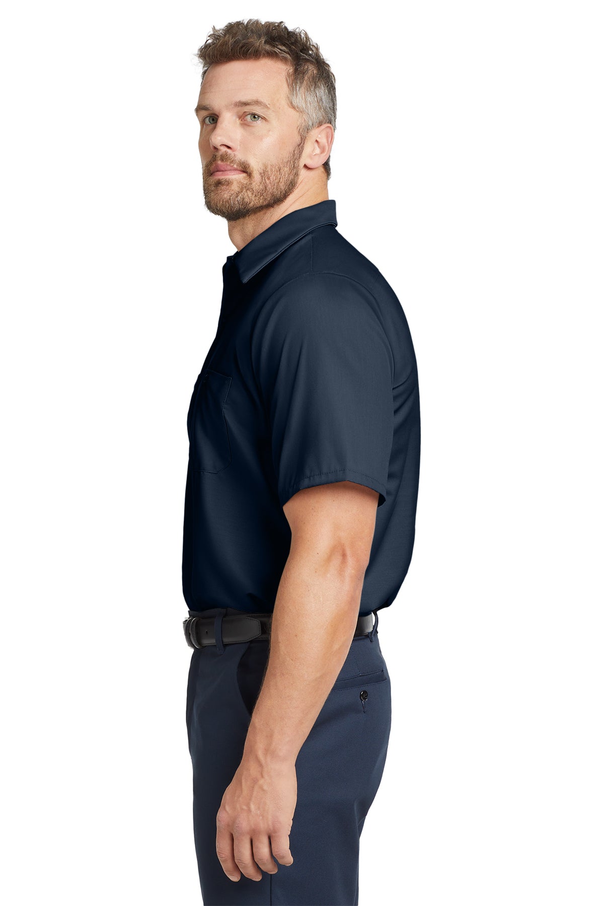Short Sleeve Button Up Work Shirt