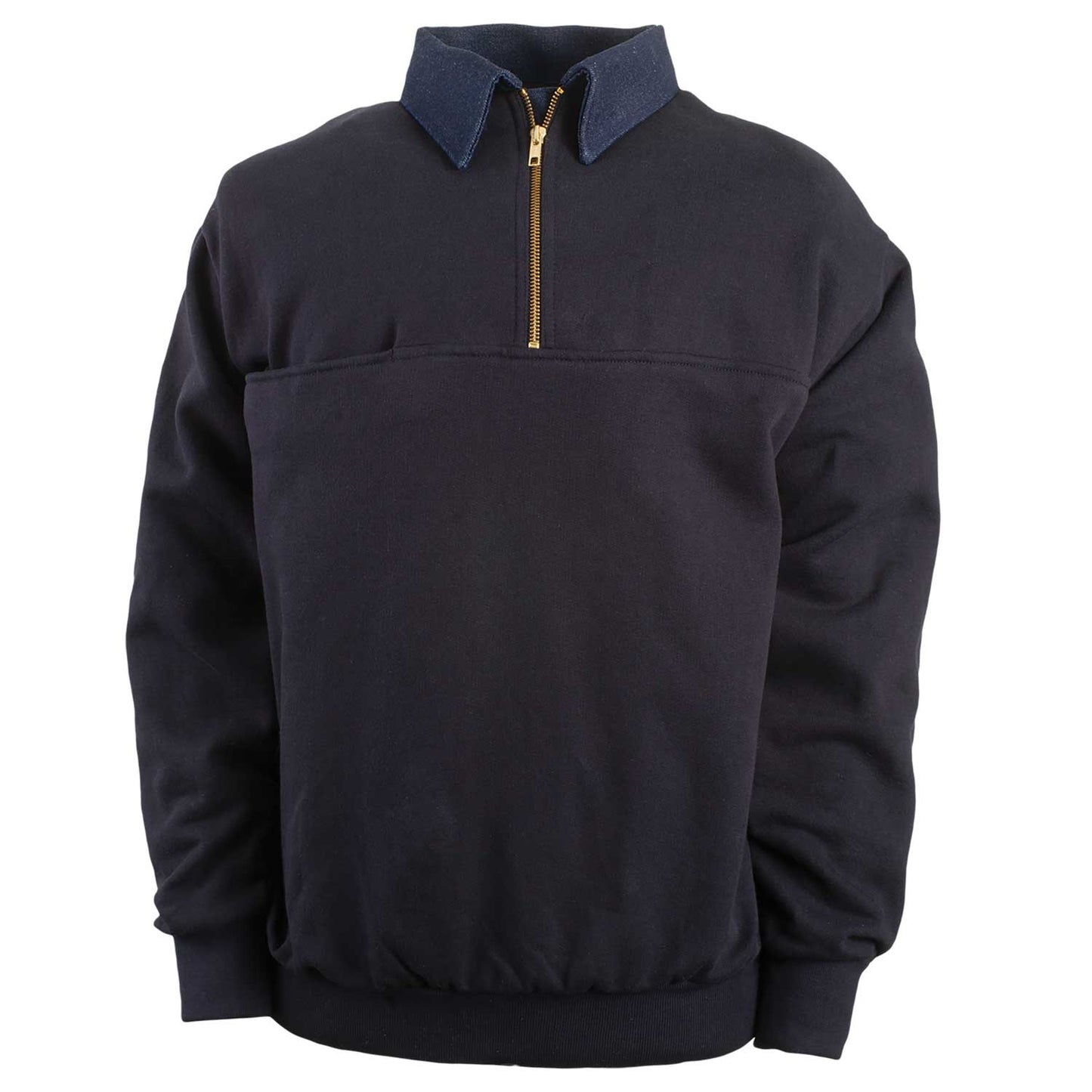 Custom Firefighter Classic Denim Quarter Zip Job Shirt