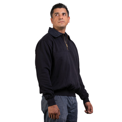 Custom Firefighter Classic Denim Quarter Zip Job Shirt