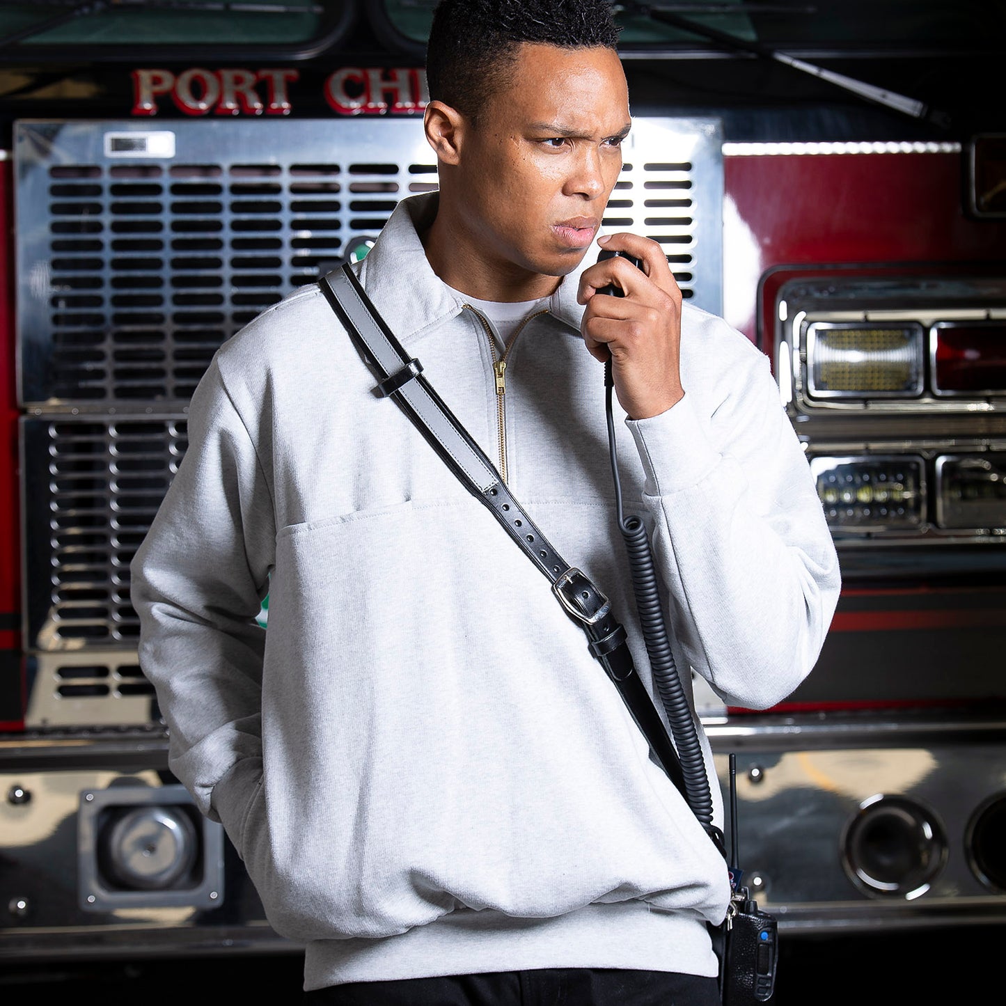 Custom Firefighter Classic Quarter Zip Job Shirt