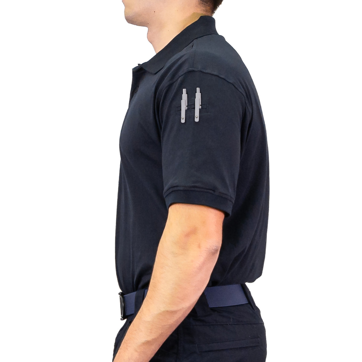 GAME 8150 100% Cotton Tactical Polo side pen pocket detail