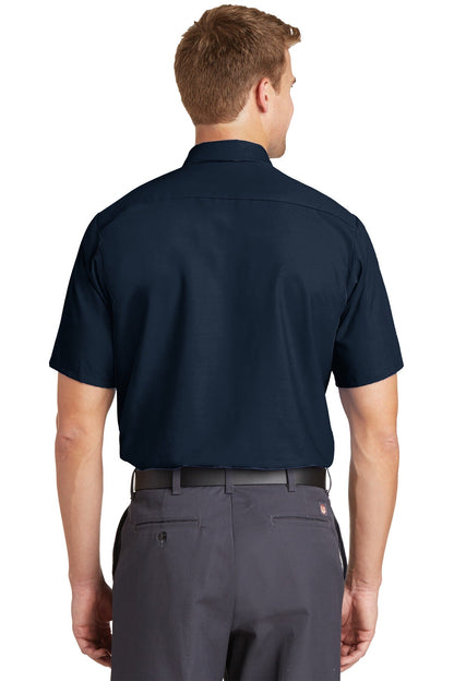 Red Kap SP24 Short Sleeve Industrial Work Shirt in Navy back